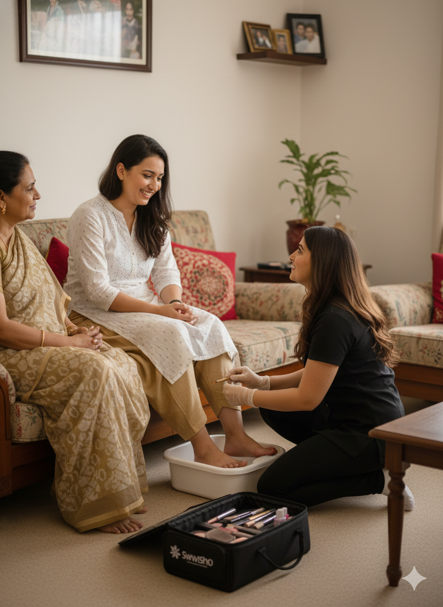 Experience Premium Home Salon Services in Mumbai Bandra Worli with Swwisho
