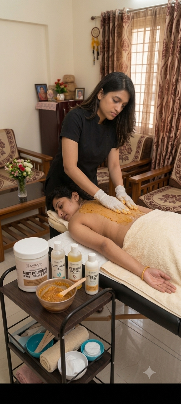 Unveil Your Inner Glow: Luxurious Body Polishing Service at Home in Navi Mumbai